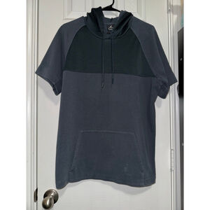 Men's Jordan Short Sleeve Hoodie M Charcoal Dark Charcoal